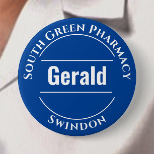 Badge Rond 7,6 Cm Insigne du bouton du pharmacien