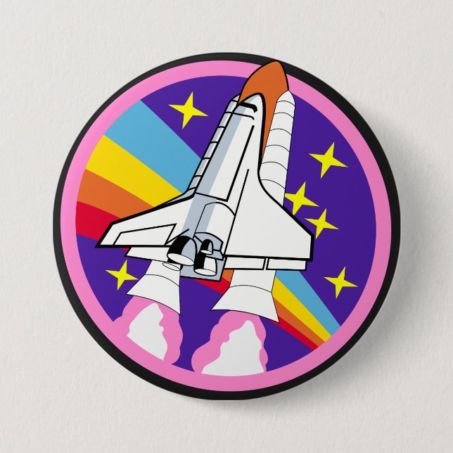 Badge Rond 7,6 Cm Insigne espace (Devant)