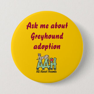Badge Rond 7,6 Cm Interrogez-moi au sujet du bouton d'adoption de