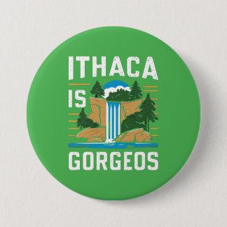 Badge Rond 7,6 Cm ithaca is gorges 