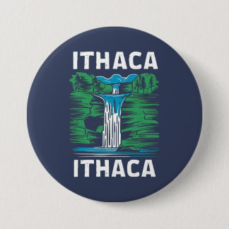 Badge Rond 7,6 Cm Ithaca is Gorges 