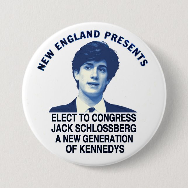 Badge Rond 7,6 Cm Jack (Kennedy) Schlossberg (Devant)