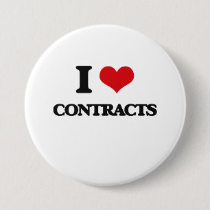 Badge Rond 7,6 Cm J'aime des contrats