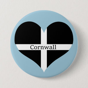 Badge Rond 7,6 Cm J'aime la conception de coeur de drapeau de St
