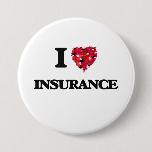 Badge Rond 7,6 Cm J'aime l'assurance