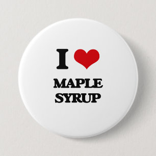 Badge Rond 7,6 Cm J'aime le sirop d'érable
