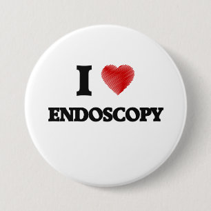 Badge Rond 7,6 Cm J'aime l'ENDOSCOPIE