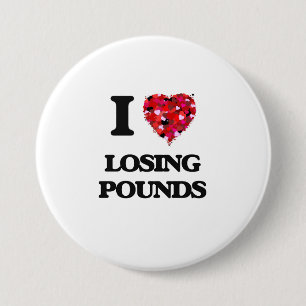 Badge Rond 7,6 Cm J'aime livres perdantes
