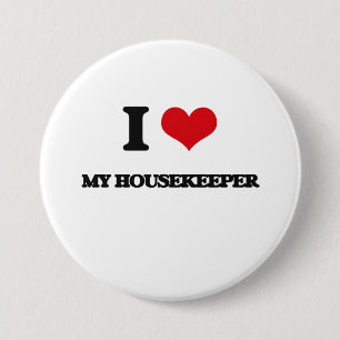 Badge Rond 7,6 Cm J'aime ma femme de charge