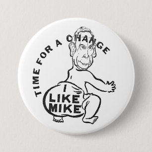 Badge Rond 7,6 Cm J'Aime Mike
