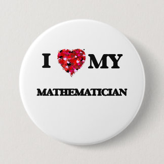 Badge Rond 7,6 Cm J'aime mon mathématicien