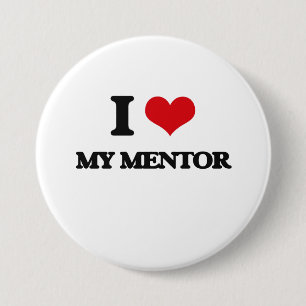 Badge Rond 7,6 Cm J'aime mon mentor