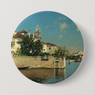 Badge Rond 7,6 Cm Jardin du Palais Vendramin à Venise