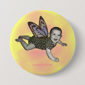 Badge Rond 7,6 Cm Jaune de bouton de bébé