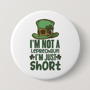 Badge Rond 7,6 Cm Je ne suis pas un lutin je suis juste petit Saint-