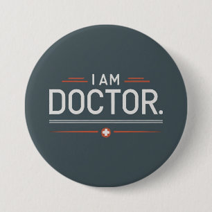 Badge Rond 7,6 Cm Je suis docteur Round