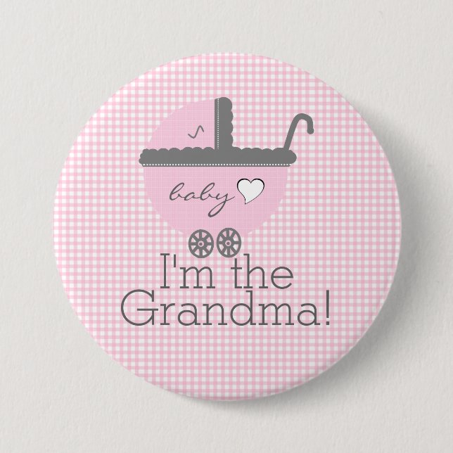 Badge Rond 7,6 Cm Je suis La Petite Maman Bébée (Devant)