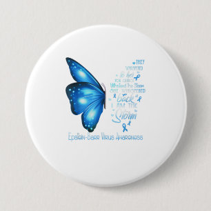 Badge Rond 7,6 Cm Je suis la tempête EpsteinBarr Virus Butterfly