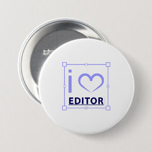 Badge Rond 7,6 Cm Je suis rédacteur