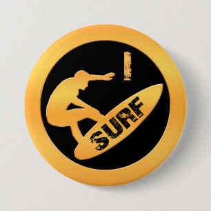 Badge Rond 7,6 Cm Je surfe