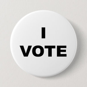 Badge Rond 7,6 Cm Je vote