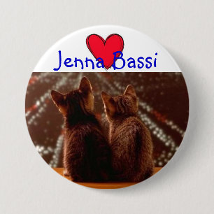 Badge Rond 7,6 Cm Jenna Bassi