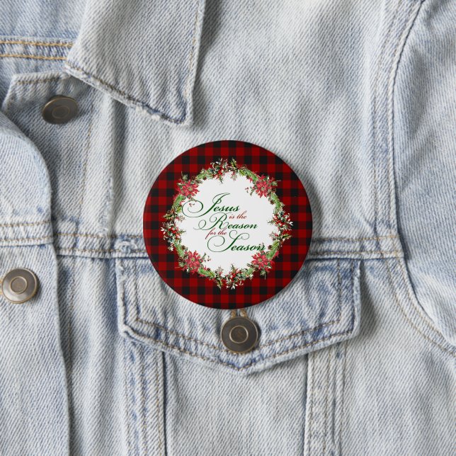 Badge Rond 7,6 Cm Jésus est la raison (En situation)