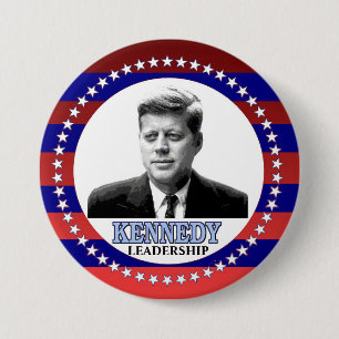 BADGE ROND 7,6 CM JFK