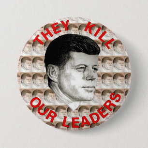 BADGE ROND 7,6 CM JFK