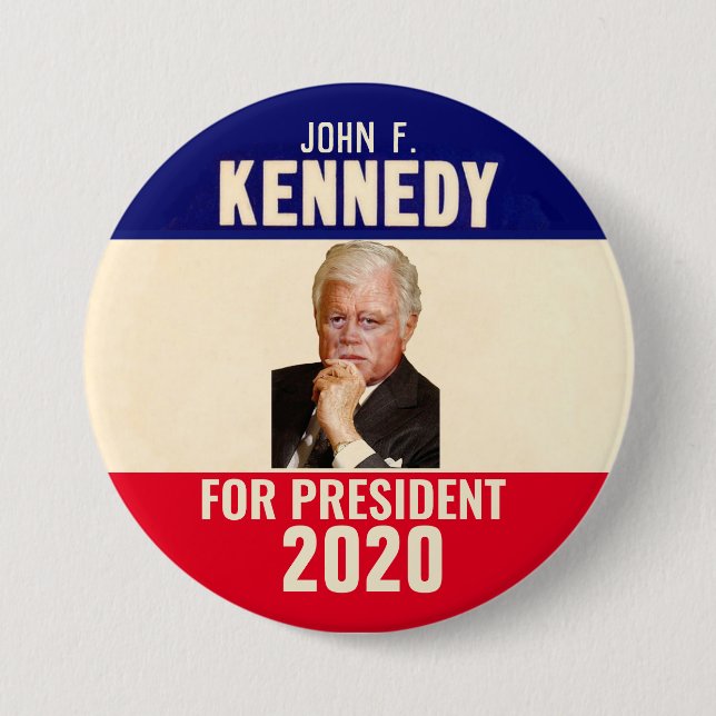 BADGE ROND 7,6 CM JFK 2020 (Devant)