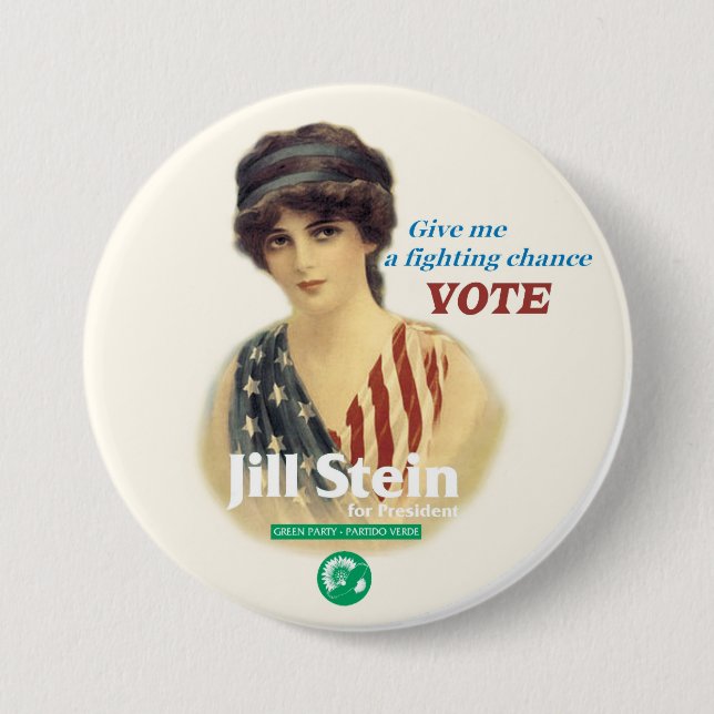 Badge Rond 7,6 Cm Jill Stein pour le président (Devant)