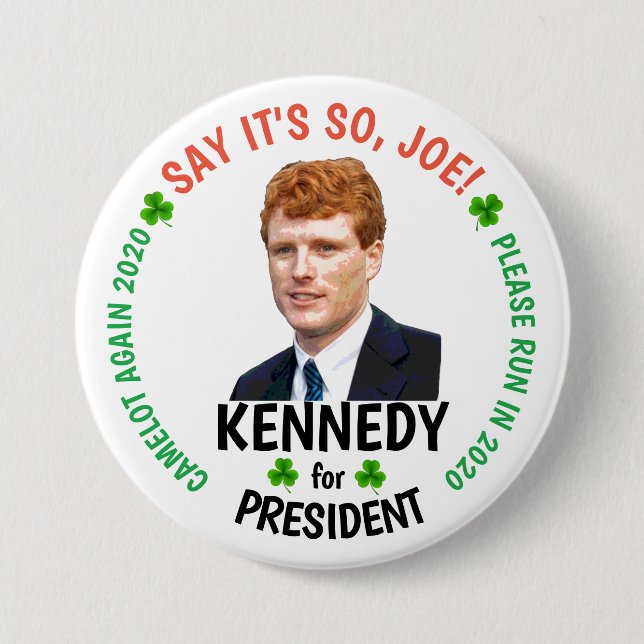Badge Rond 7,6 Cm Joe Kennedy : Camelot 2020 (Devant)