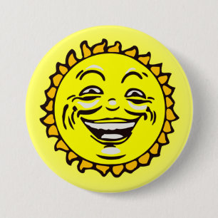 Badge Rond 7,6 Cm Joli soleil souriant