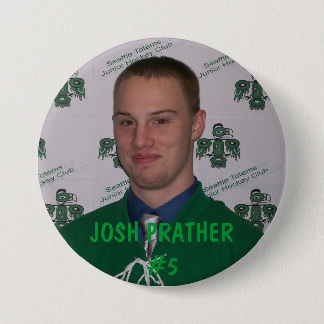 Badge Rond 7,6 Cm Josh Prather - bouton de joueur (Devant)