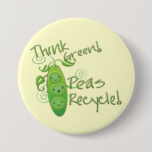 Badge Rond 7,6 Cm Jour de la terre ambiant