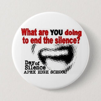 Badge Rond 7,6 Cm Jour de silence