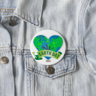 Badge Rond 7,6 Cm Jour des terres 2024