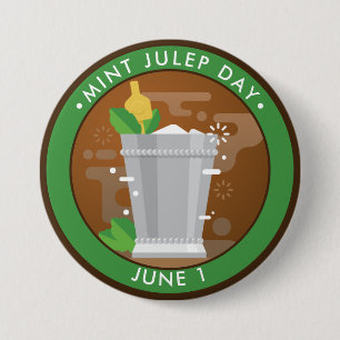 Badge Rond 7,6 Cm Jour du jupe de menthe