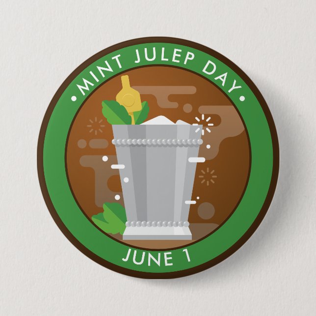 Badge Rond 7,6 Cm Jour du jupe de menthe (Devant)