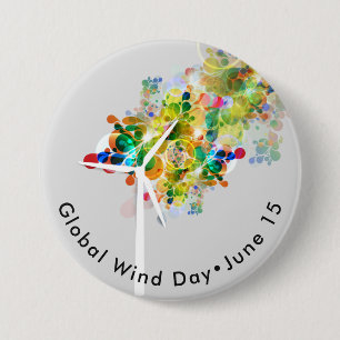 Badge Rond 7,6 Cm Journée mondiale de l'énergie