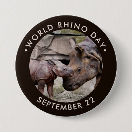 Badge Rond 7,6 Cm Journée mondiale du Rhin