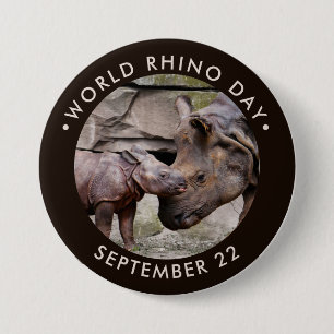 Badge Rond 7,6 Cm Journée mondiale du Rhin