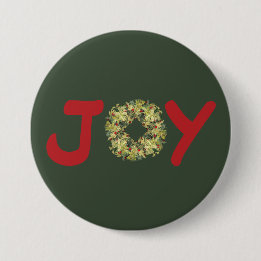 Badge Rond 7,6 Cm Joyeuse Lumineuse Crayon de Noël