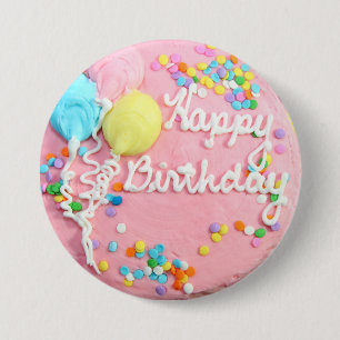 Badge Rond 7,6 Cm Joyeux gâteau d'anniversaire