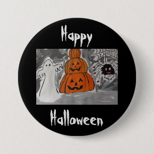 Badge Rond 7,6 Cm Joyeux Halloween