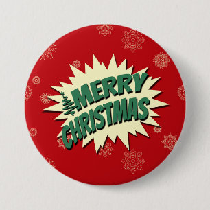 Badge Rond 7,6 Cm Joyeux Noël