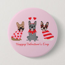 Joyeux Valentines Day Bulldogs français