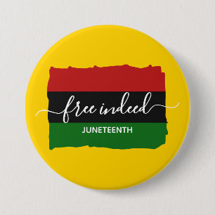 Badge Rond 7,6 Cm JUNETEENTH Moderne