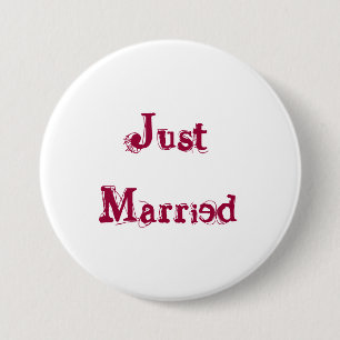 Badge Rond 7,6 Cm Juste marié