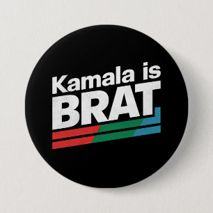 Badge Rond 7,6 Cm Kamala est Brat